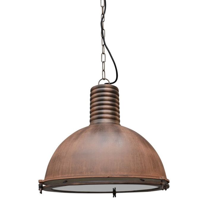 Lampade a sospensione per tavolo da pranzo color ruggine industriale, Descon