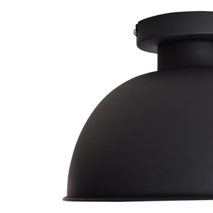 Lampada da soffitto nera industriale, Redon