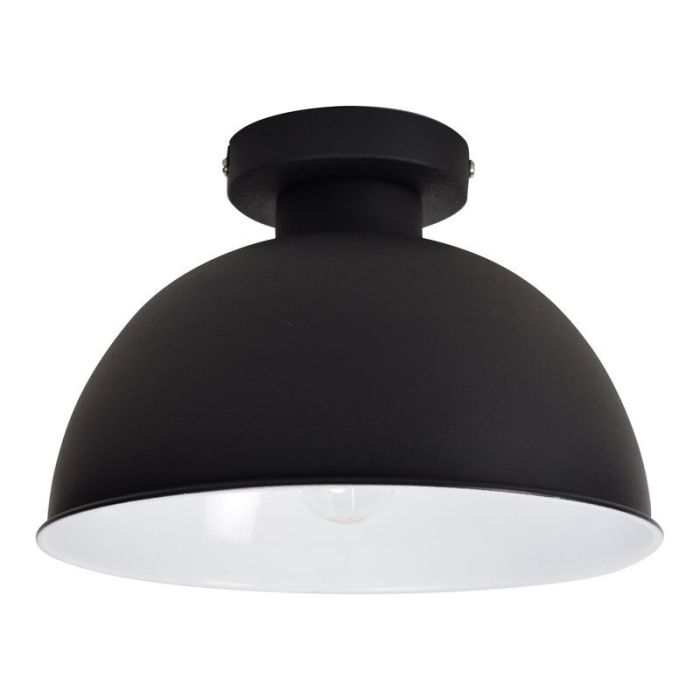 Lampada da soffitto nera industriale, Redon