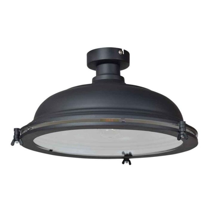 Lampada da soffitto nera industriale, Liga