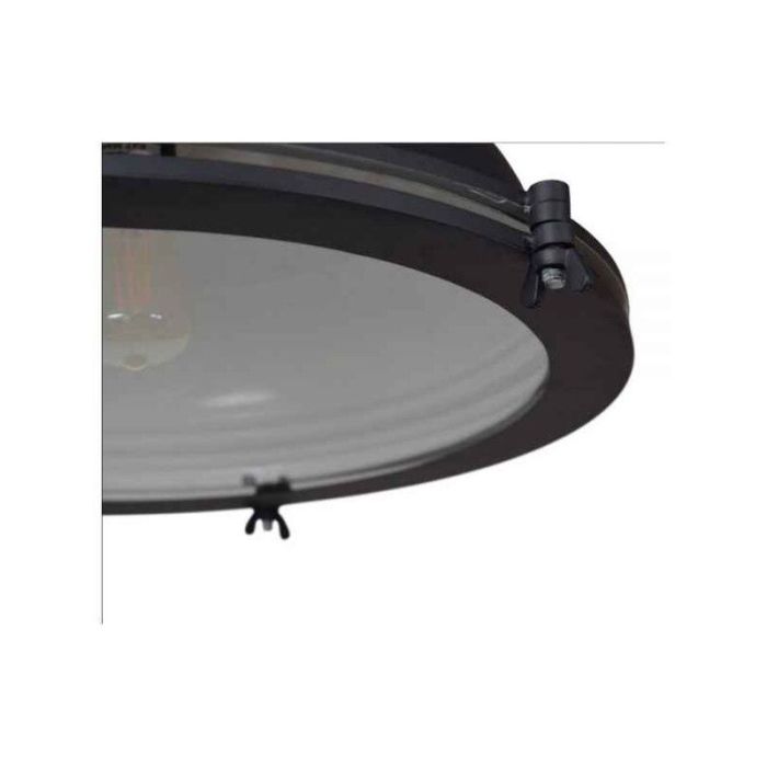 Lampada da soffitto nera industriale, Liga