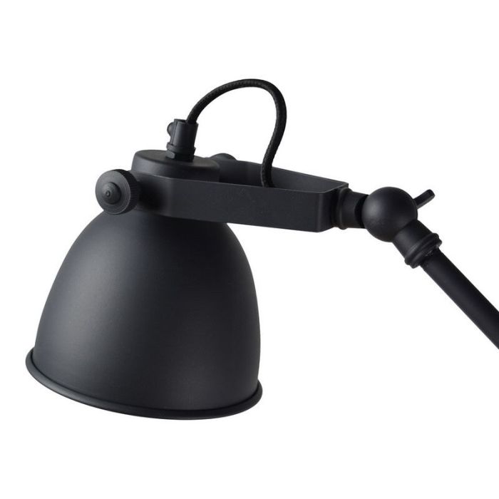 Lampada con morsetto nera industriale, Morani, con interruttore