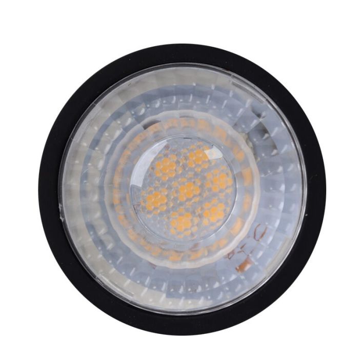 Confezione da 20 faretti LED GU10 dimmerabili neri Antonie, 5 Watt, 2700K (bianco caldo)