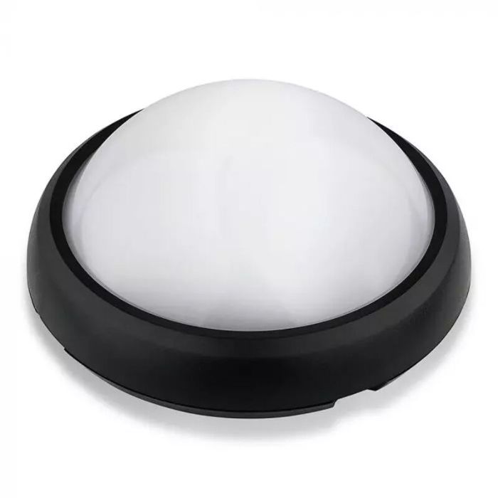 Lampada passagio nera in plastica, Xenia, 8W, 6400K LED, IP54