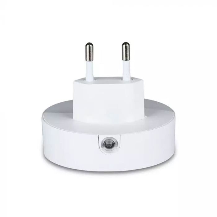 Luce notturna da presa bianca in plastica, Kyrill, 0,5W, 3000K LED