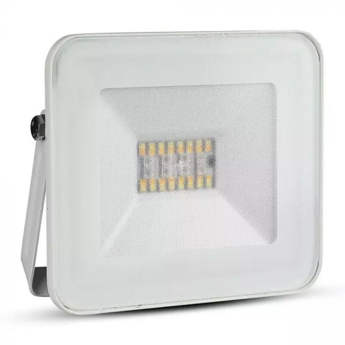 Proiettore smart moderno bianco, Leander, 20W, colore regolabile LED, IP65