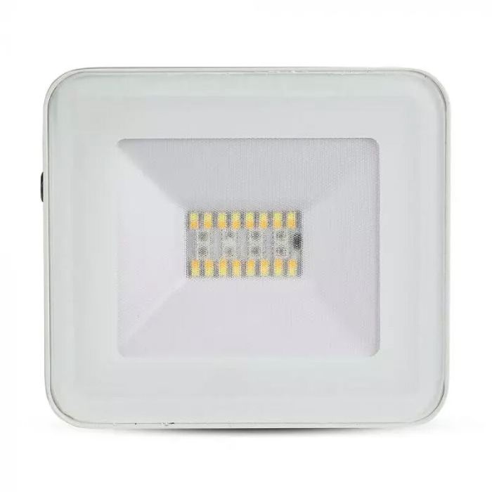 Proiettore smart moderno bianco, Leander, 20W, colore regolabile LED, IP65