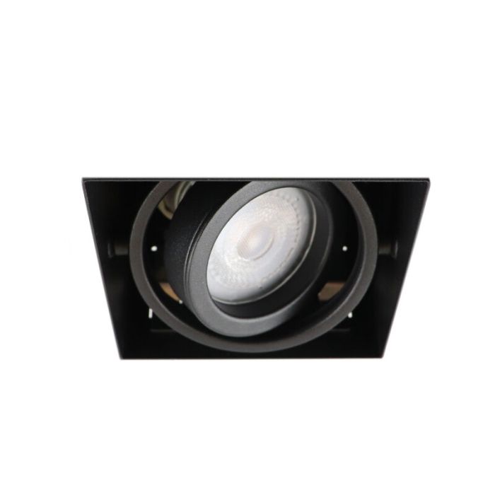 Faretto da incasso senza cornice nero moderno, Joost
