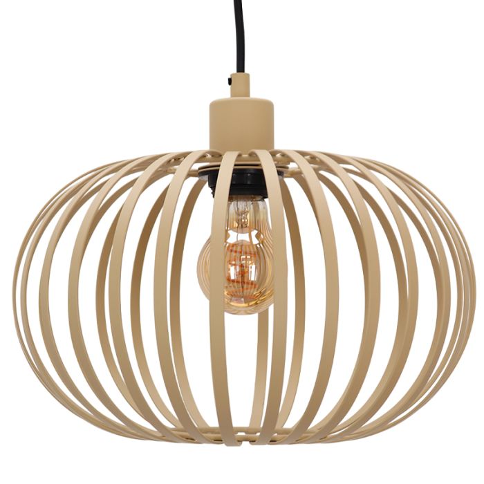 Lampada a sospensione beige industriale, Lieve