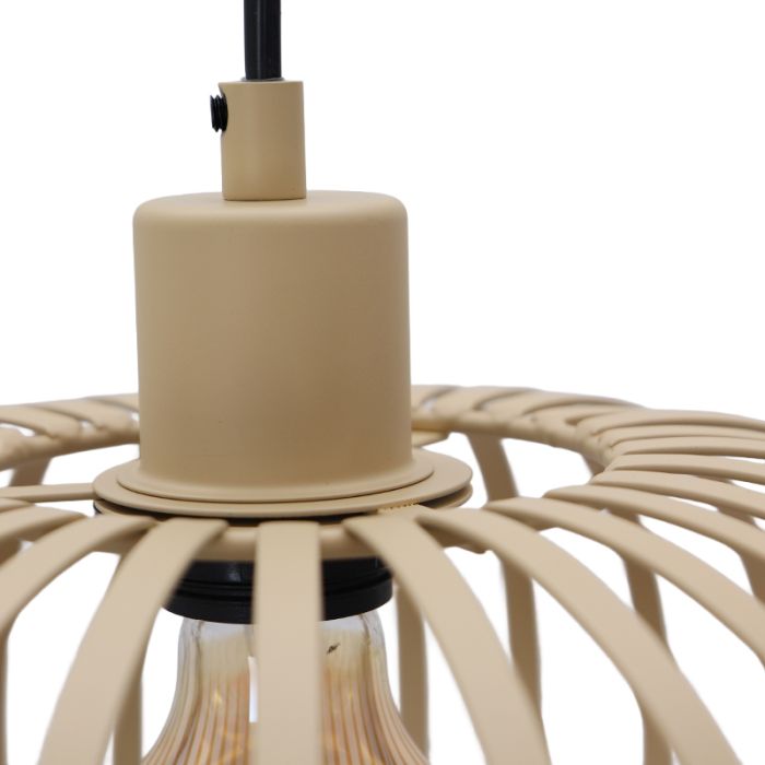 Lampada a sospensione beige industriale, Lieve