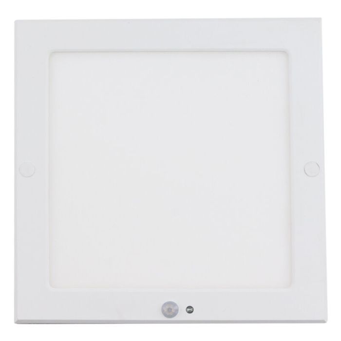 lampada da soffitto con sensore bianca in plastica, Luan, 20W, 3000K LED