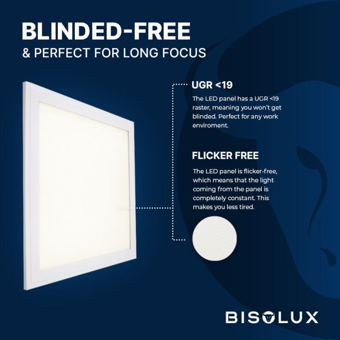 Bisolux Master pannello LED 30x30 cm, 12W, 3000K