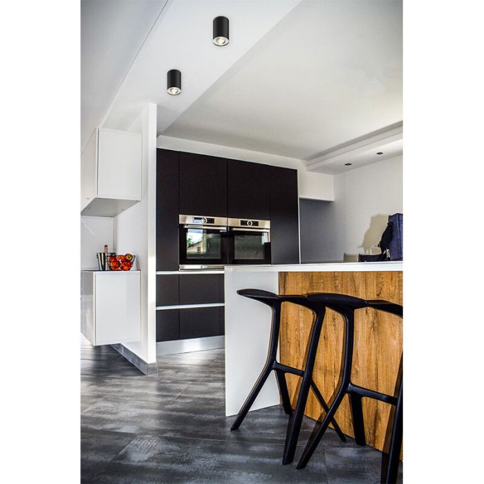 Faretto da superficie nero moderno, Snertinge