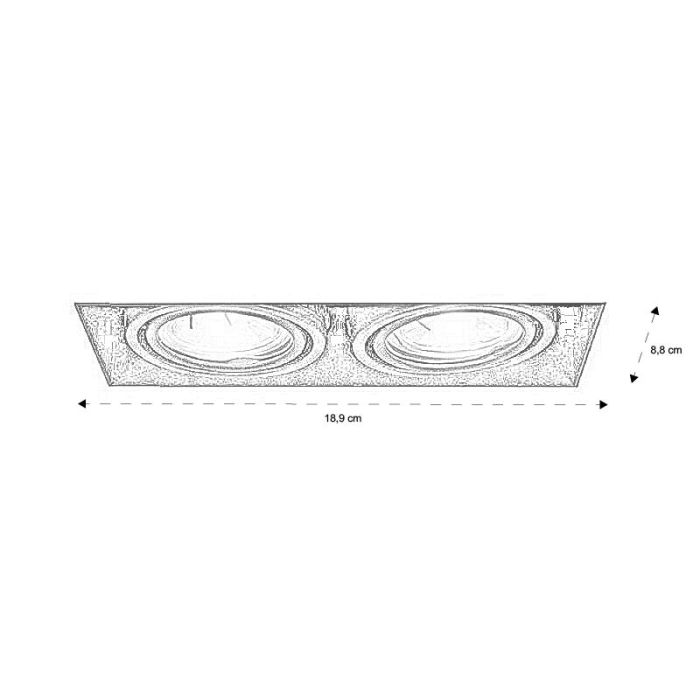 Faretto da incasso senza cornice bianco moderno, Wilhelm