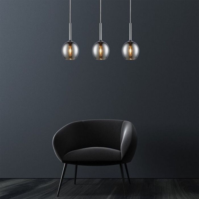 Lampada a sospensione cromata design, Gwendolynn