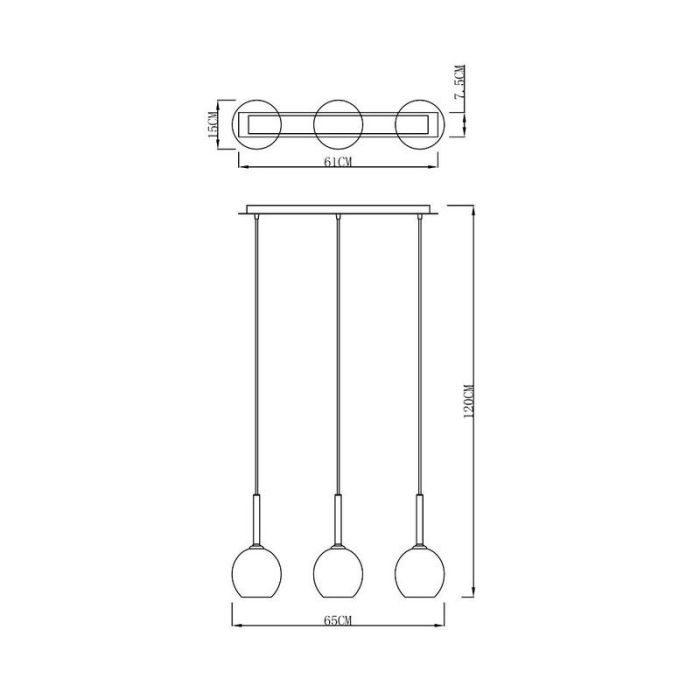 Lampada a sospensione cromata design, Gwendolynn