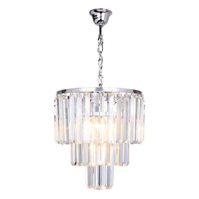 Lampada a sospensione cromata design, Kajol