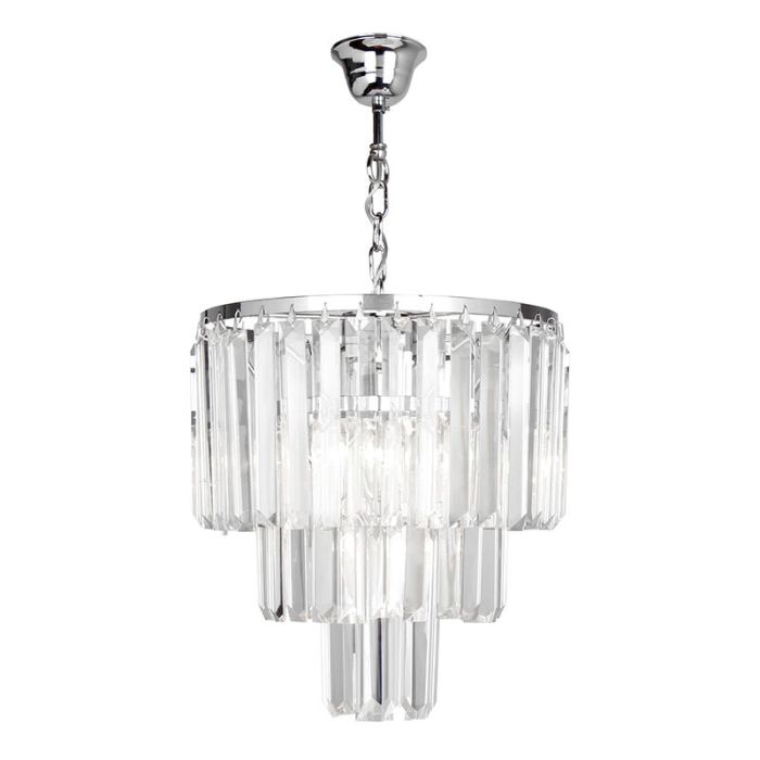 Lampada a sospensione cromata design, Kajol