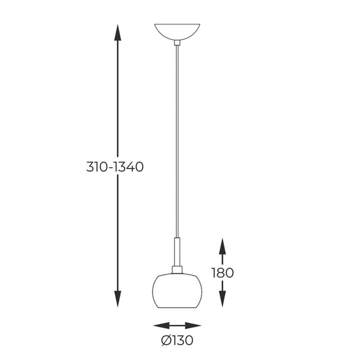 Lampada a sospensione dorata design, Krystel