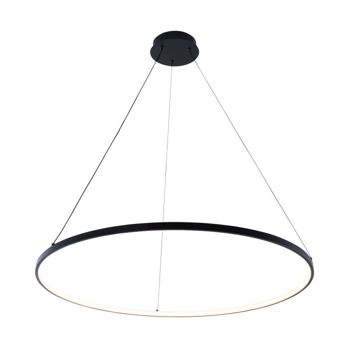 Lampada a sospensione nera design, Kubra, 36W, bianco regolabile tra caldo e freddo LED