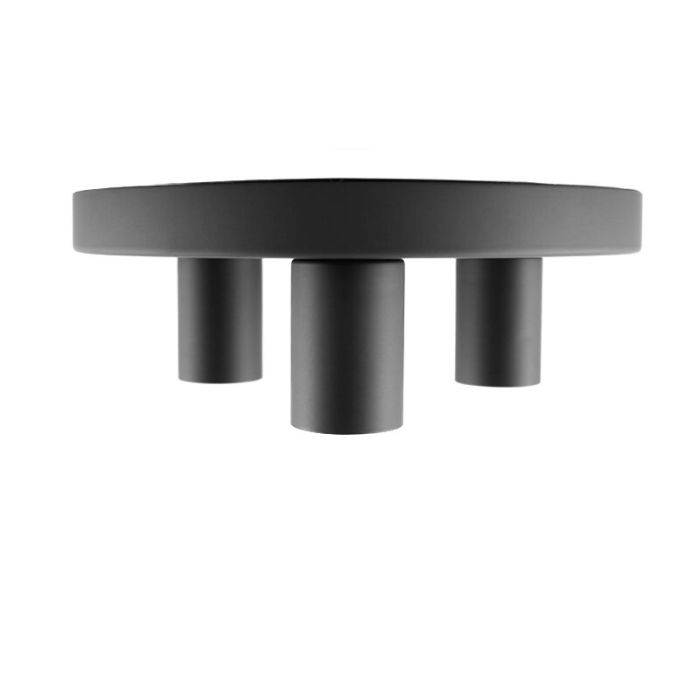 Lampada da soffitto nera moderna, Rami